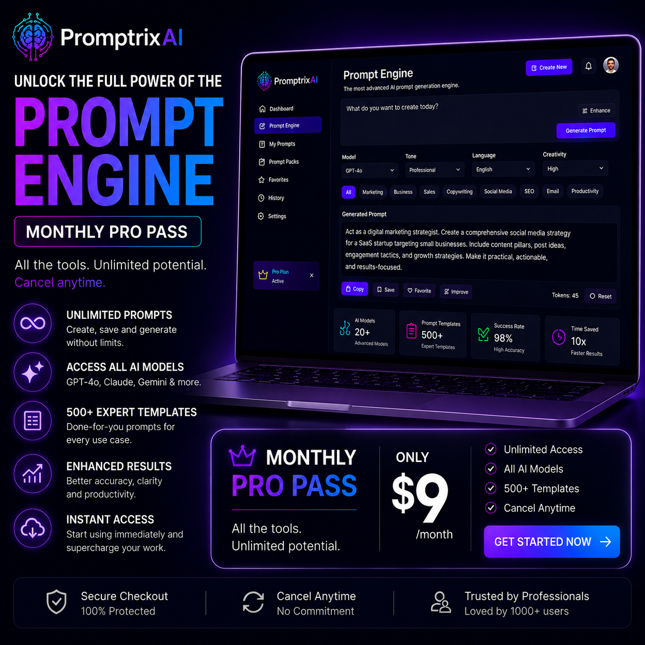 Prompt Engine Pro Monthly